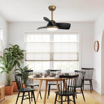 Ventilador de techo silencioso Colla Ø76 cm con luz LED