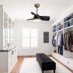 Ventilador de techo silencioso Colla Ø76 cm con luz LED