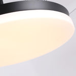 Ventilador de techo Cielo motor DC ultrasilencioso negro de Ø100 cm con 3 aspas retráctiles y luz LED