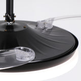 Ventilador de techo Cielo motor DC ultrasilencioso negro de Ø100 cm con 3 aspas retráctiles y luz LED
