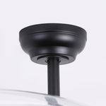 Ventilador de techo Cielo motor DC ultrasilencioso negro de Ø100 cm con 3 aspas retráctiles y luz LED