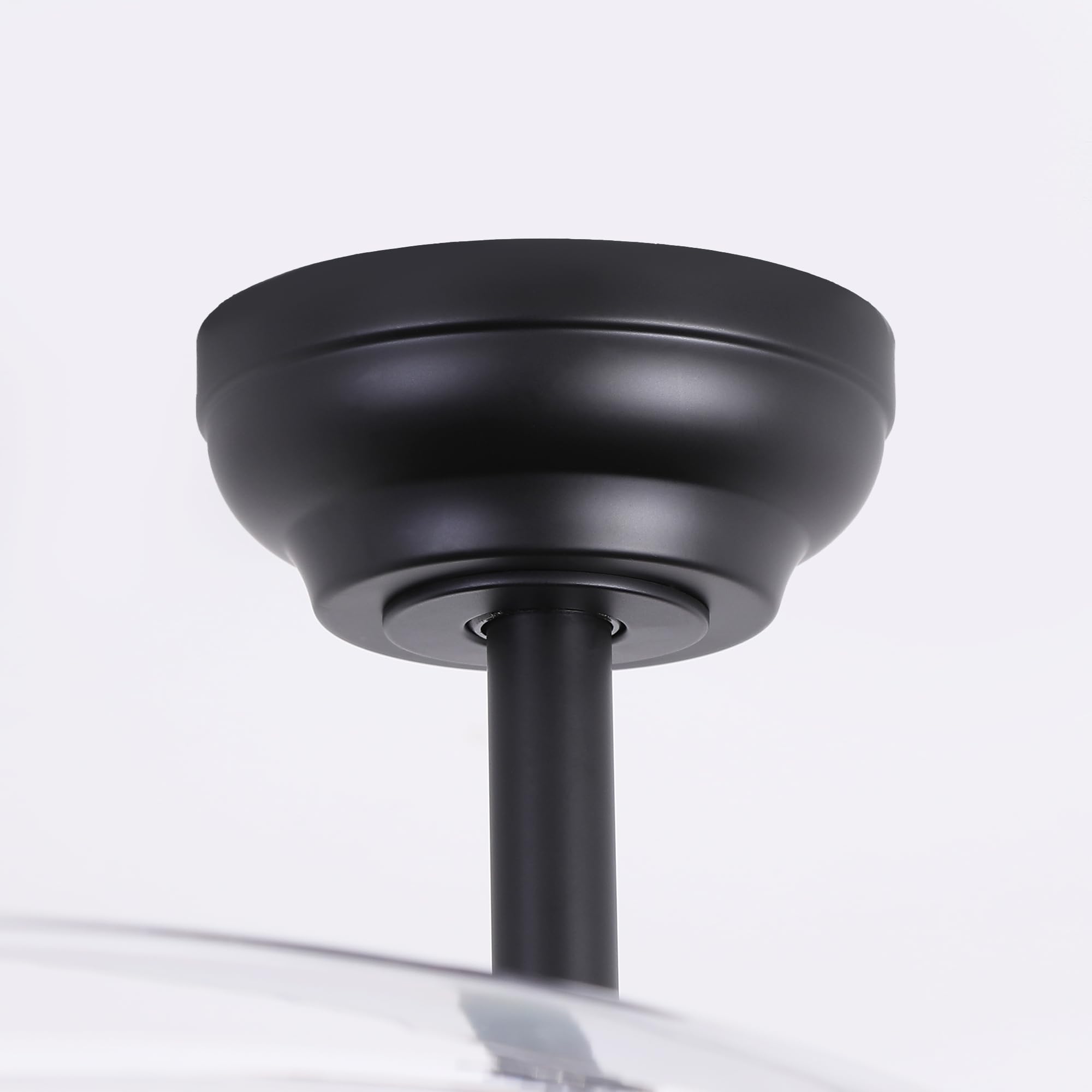 Ventilador de techo Cielo motor DC ultrasilencioso negro de Ø100 cm con 3 aspas retráctiles y luz LED