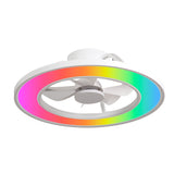 Ventilador de techo silencioso Lumora Ø50 cm con luz LED e iluminación ambiental RGB
