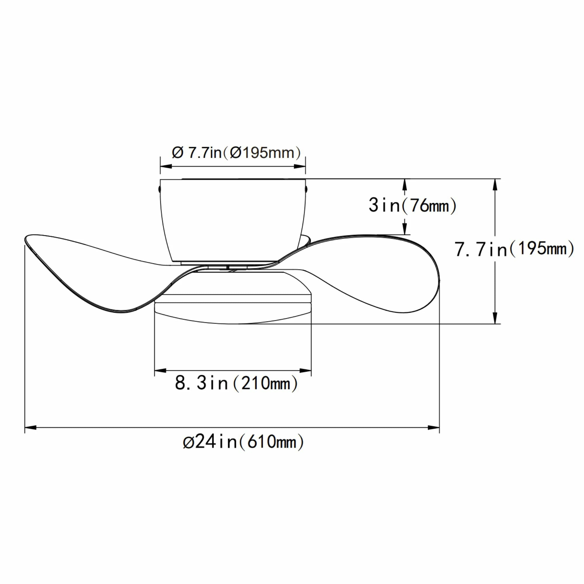 Ventilador de techo silencioso Almaga de Ø61 cm con luz LED