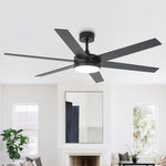 Ventilador de techo moderno Volga Ø152cm Motor DC con mando a distancia