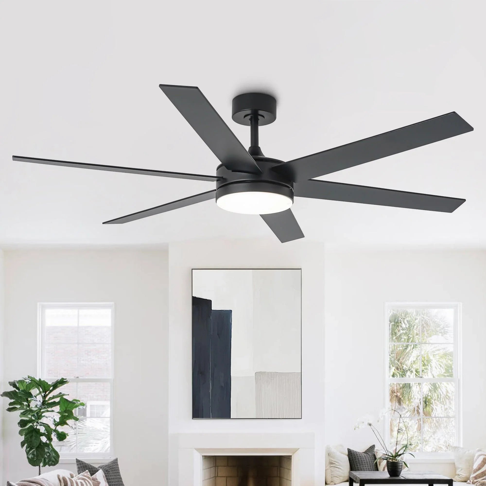 Ventilador de techo moderno Volga Ø152cm Motor DC con mando a distancia