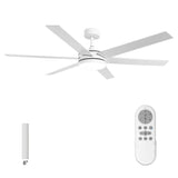 Ventilador de techo moderno Volga Ø152cm Motor DC con mando a distancia