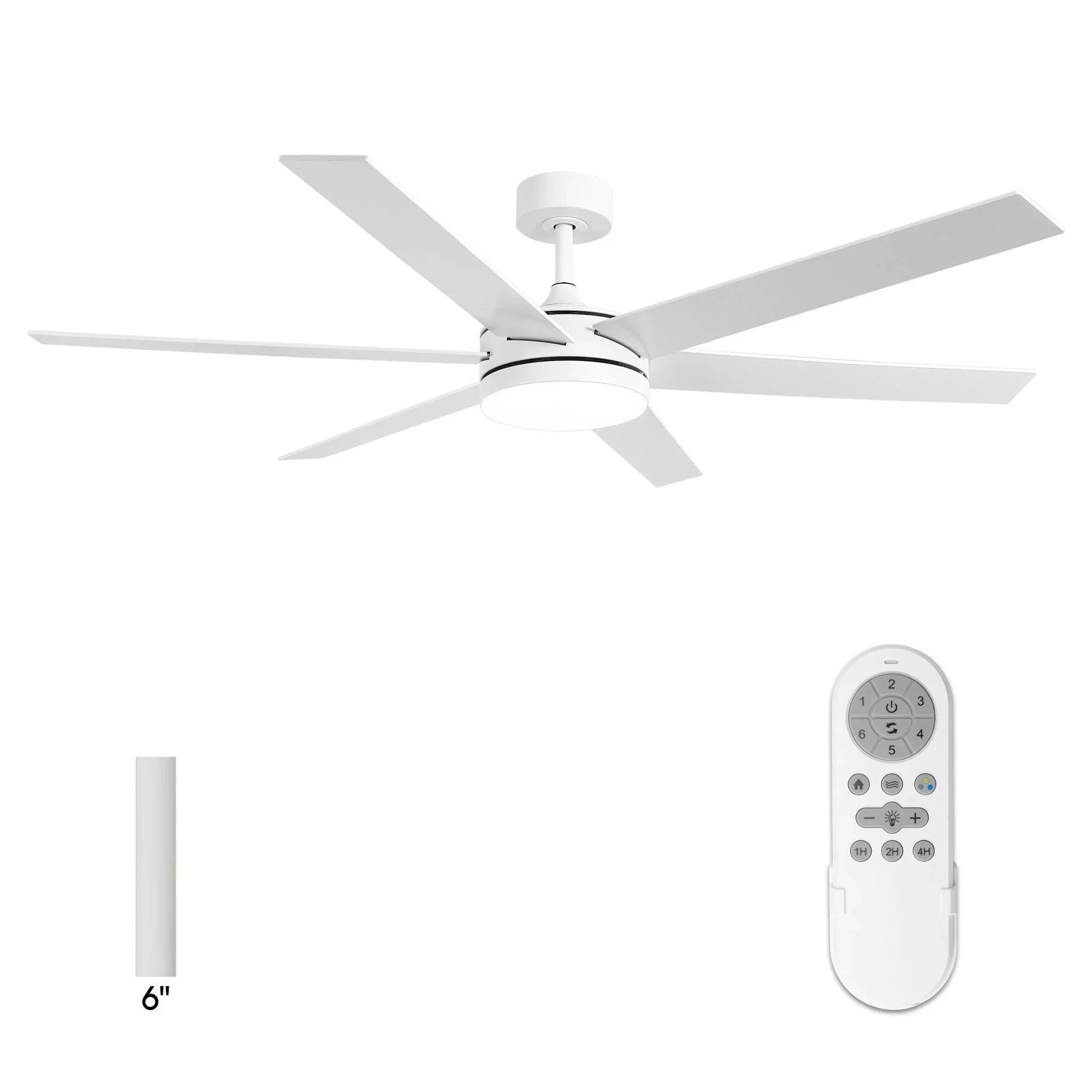 Ventilador de techo moderno Volga Ø152cm Motor DC con mando a distancia
