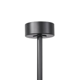 Ventilador HVLS negro de Ø213 cm / Ø254 cm, ventilador de techo grande con luz y mando a distancia