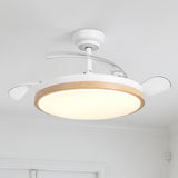 Ventilador de techo ultrasilencioso Luzia de Ø106 cm con 3 aspas retráctiles y luz LED