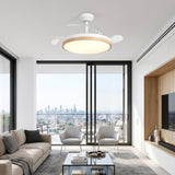 Ventilador de techo ultrasilencioso Luzia de Ø106 cm con 3 aspas retráctiles y luz LED