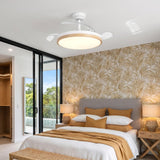 Ventilador de techo ultrasilencioso Luzia de Ø106 cm con 3 aspas retráctiles y luz LED