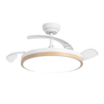 Ventilador de techo ultrasilencioso Luzia de Ø106 cm con 3 aspas retráctiles y luz LED