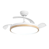 Ventilador de techo ultrasilencioso Luzia de Ø106 cm con 3 aspas retráctiles y luz LED