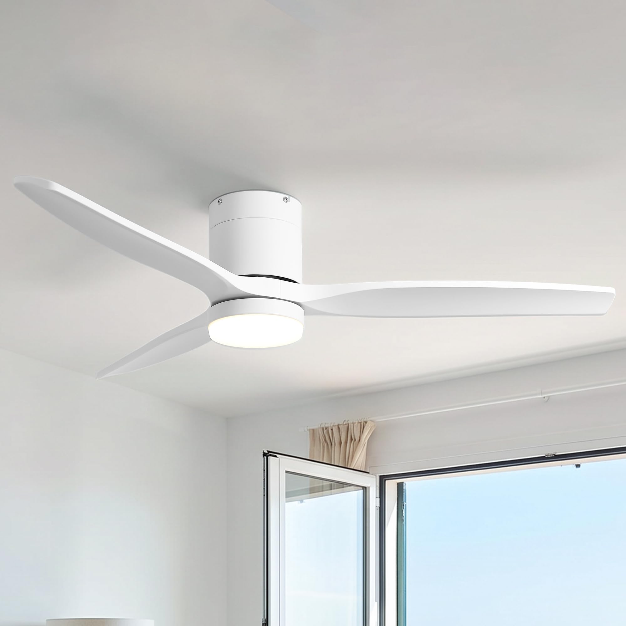Ventilador de techo silencioso Solana Ø132 cm con luz LED