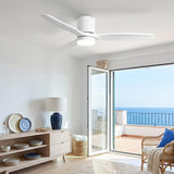 Ventilador de techo silencioso Solana de Ø132 cm con luz LED 