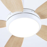 Ventilador de techo silencioso Ella de Ø106 cm con 5 aspas y luz LED 