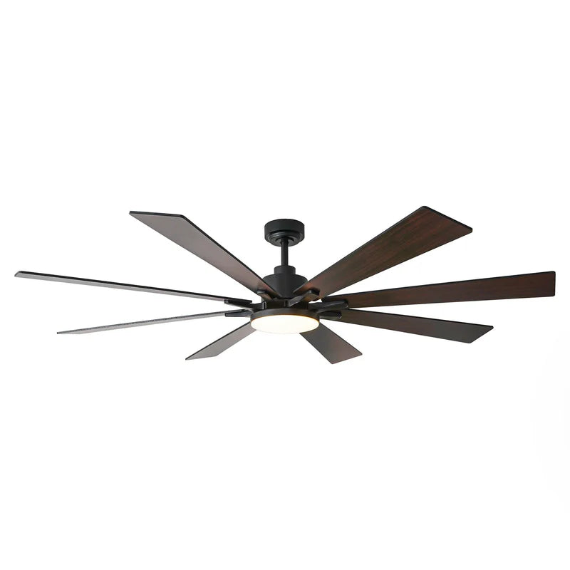 Ventilador de techo moderno Elbe Ø189 cm con luz y mando a distancia
