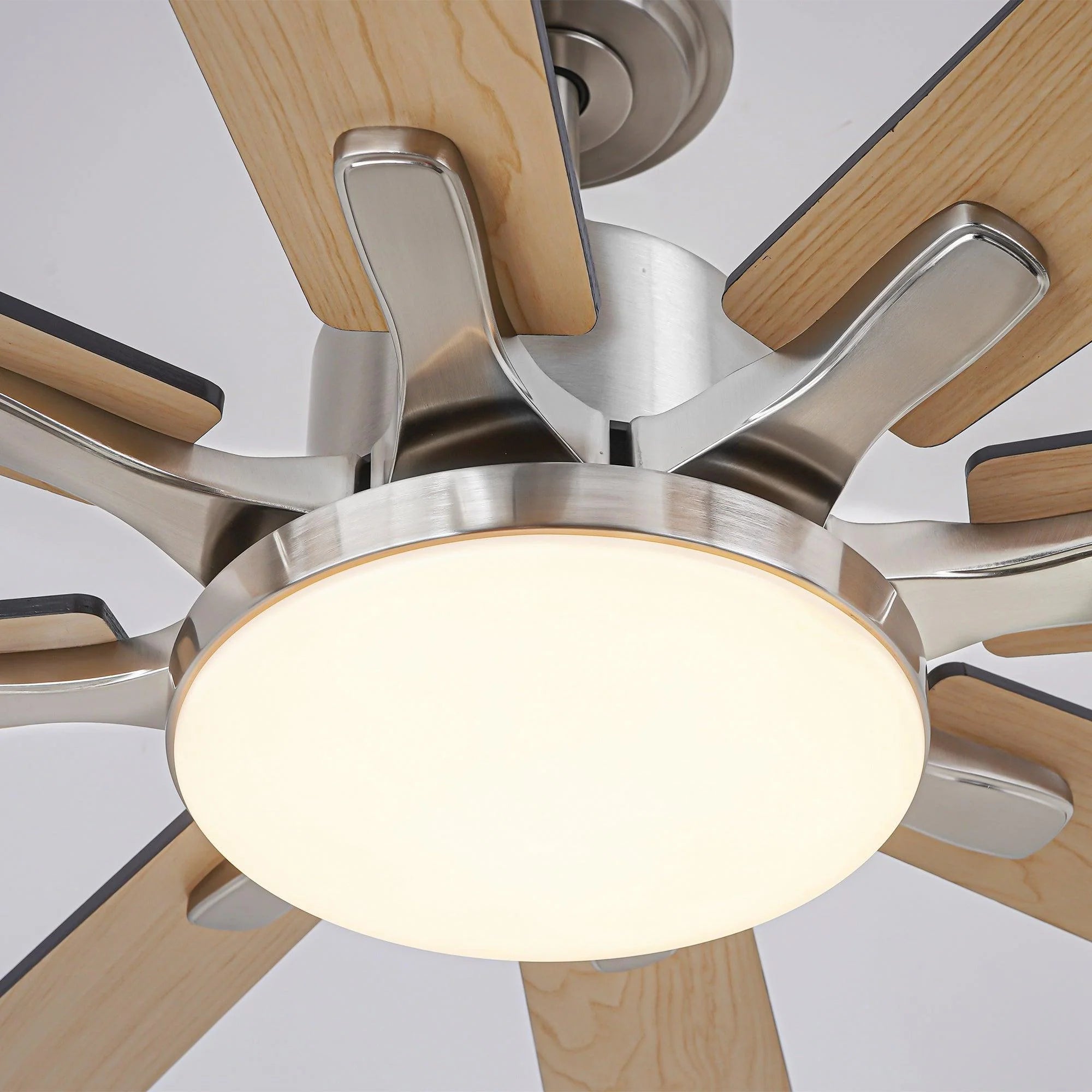 Ventilador de techo moderno Elbe Ø189 cm con luz y mando a distancia