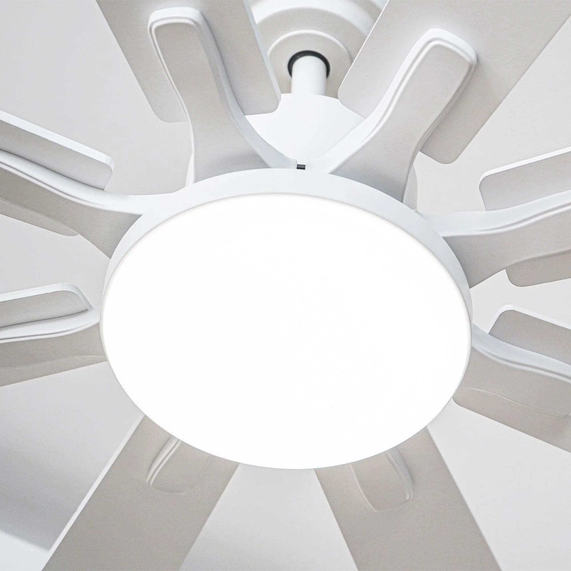 Ventilador de techo moderno Elbe Ø189 cm con luz y mando a distancia