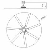 Ventilador de techo industrial HVLS AXIS PRO 300 Ø305 cm 