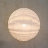 EMPIRE Off-White Ø Pantalla de lámpara colgante de lino de 50 cm, accesorio de iluminación natural escandinavo Japandi