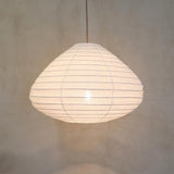 Lámpara colgante de lino METRO Ø 60 cm luz de techo natural escandinava Japandi