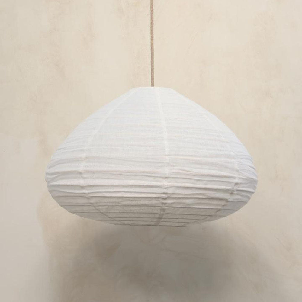 Lámpara colgante de lino METRO Ø 60 cm luz de techo natural escandinava Japandi