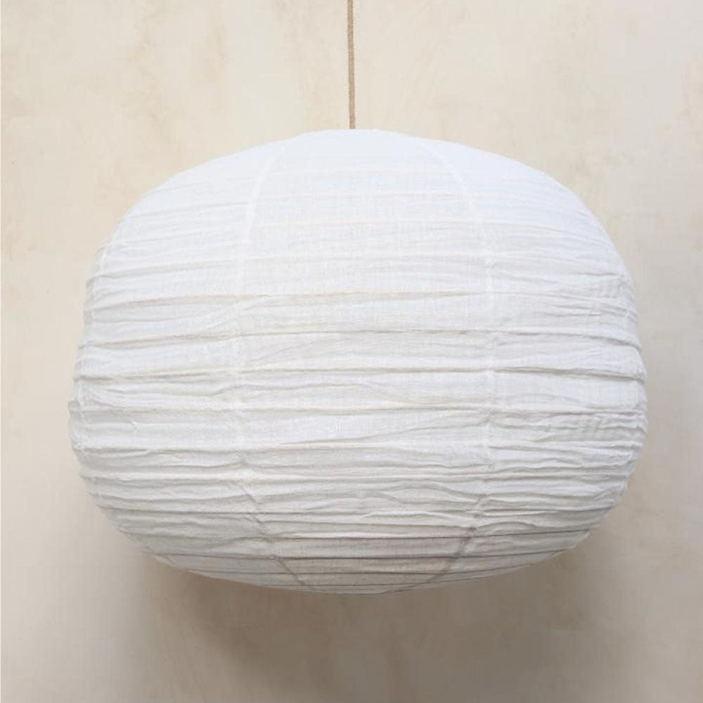 Lámpara colgante de lino LABU Ø 60 cm luz de techo natural escandinava Japandi