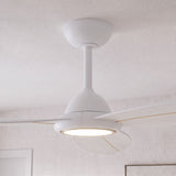 Ventilador de techo silencioso VELIA de Ø132 cm con luz LED