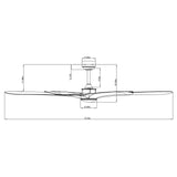Ventilador de techo Jaydn de Ø189 cm con luz y mando a distancia