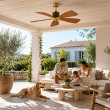 Ventilador de techo PALMA Ø 142 cm IP66 para interior y exterior sin luz