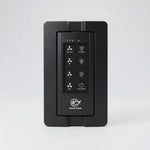 Control de pared negro para ventilador de techo y luz de Parrot Uncle