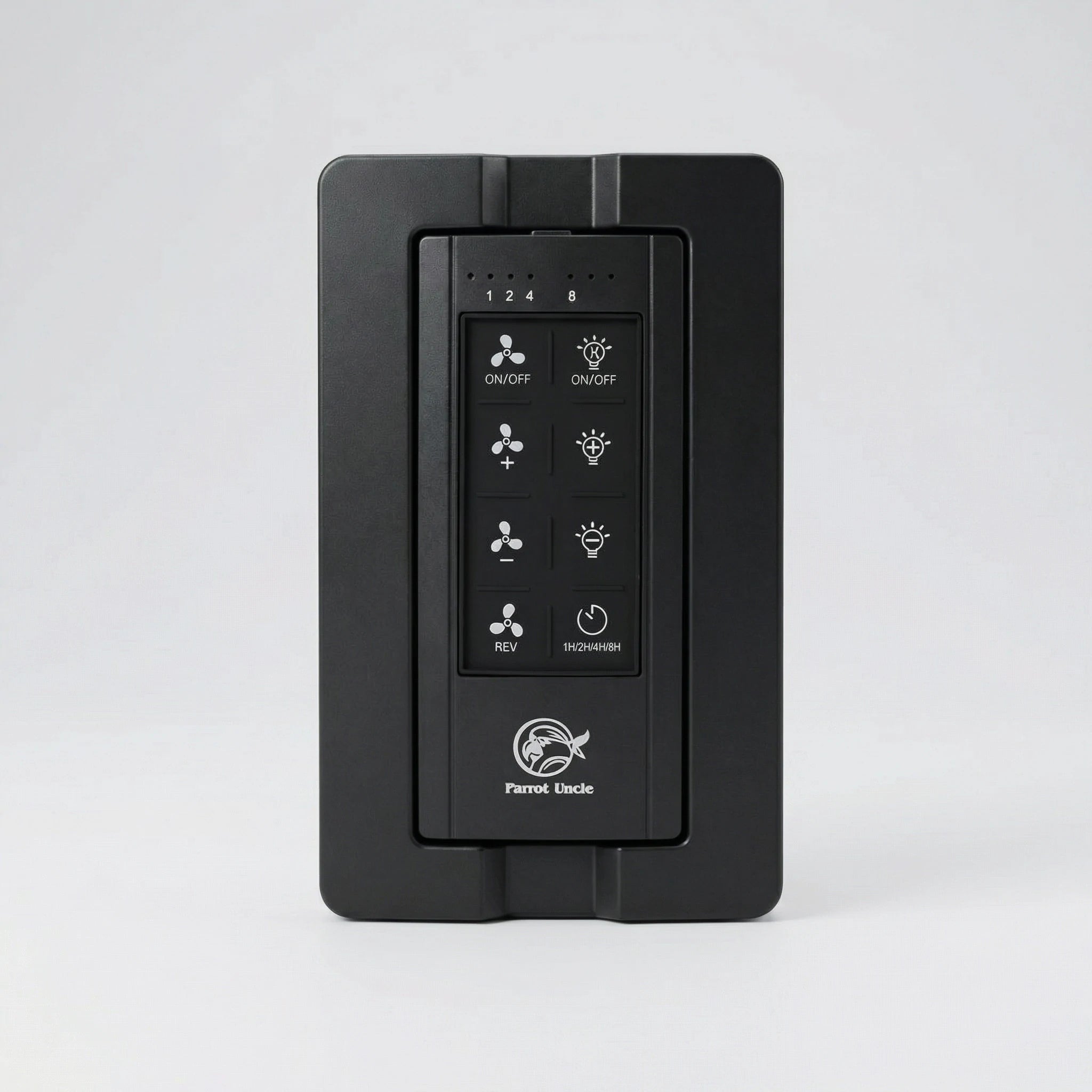 Control de pared negro para ventilador de techo y luz de Parrot Uncle