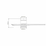 Ventilador de techo silencioso Solana Ø132 cm con luz LED