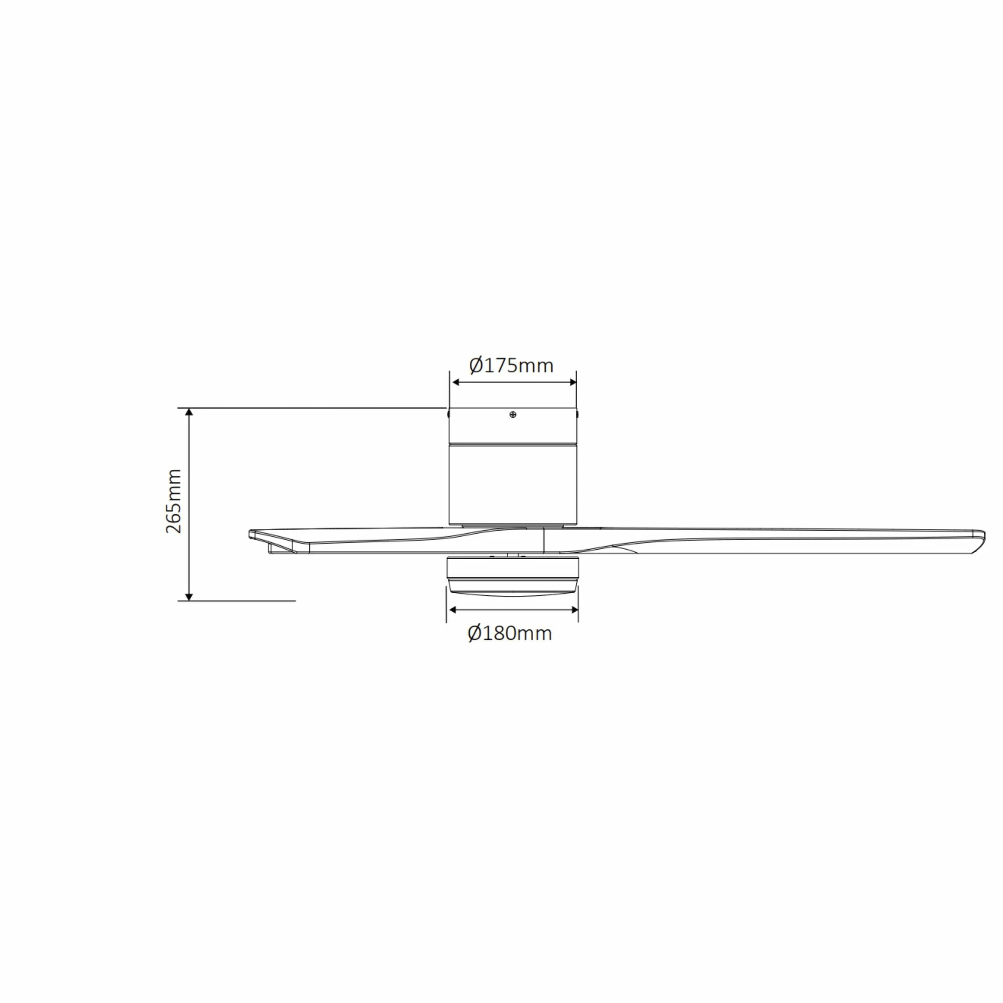 Ventilador de techo silencioso Solana Ø132 cm con luz LED
