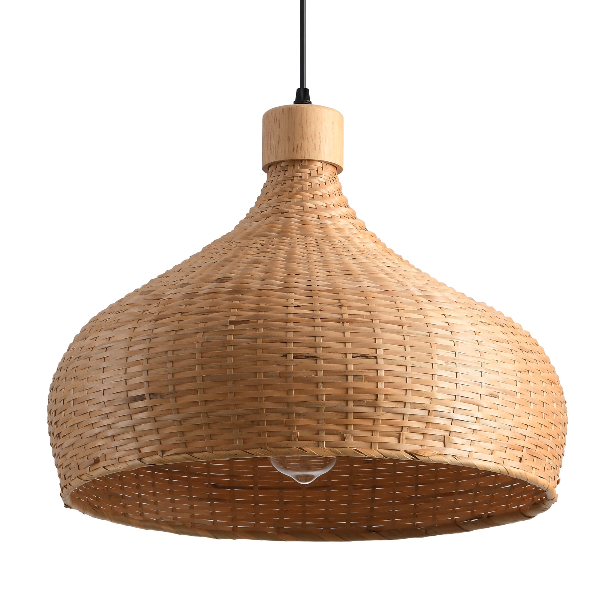 Lámpara colgante de bambú tropical Ø45 cm