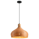 Lámpara colgante de bambú tropical Ø45 cm