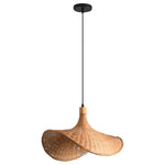 Lámpara colgante orgánica de bambú Wabi-Sabi Ø52 cm
