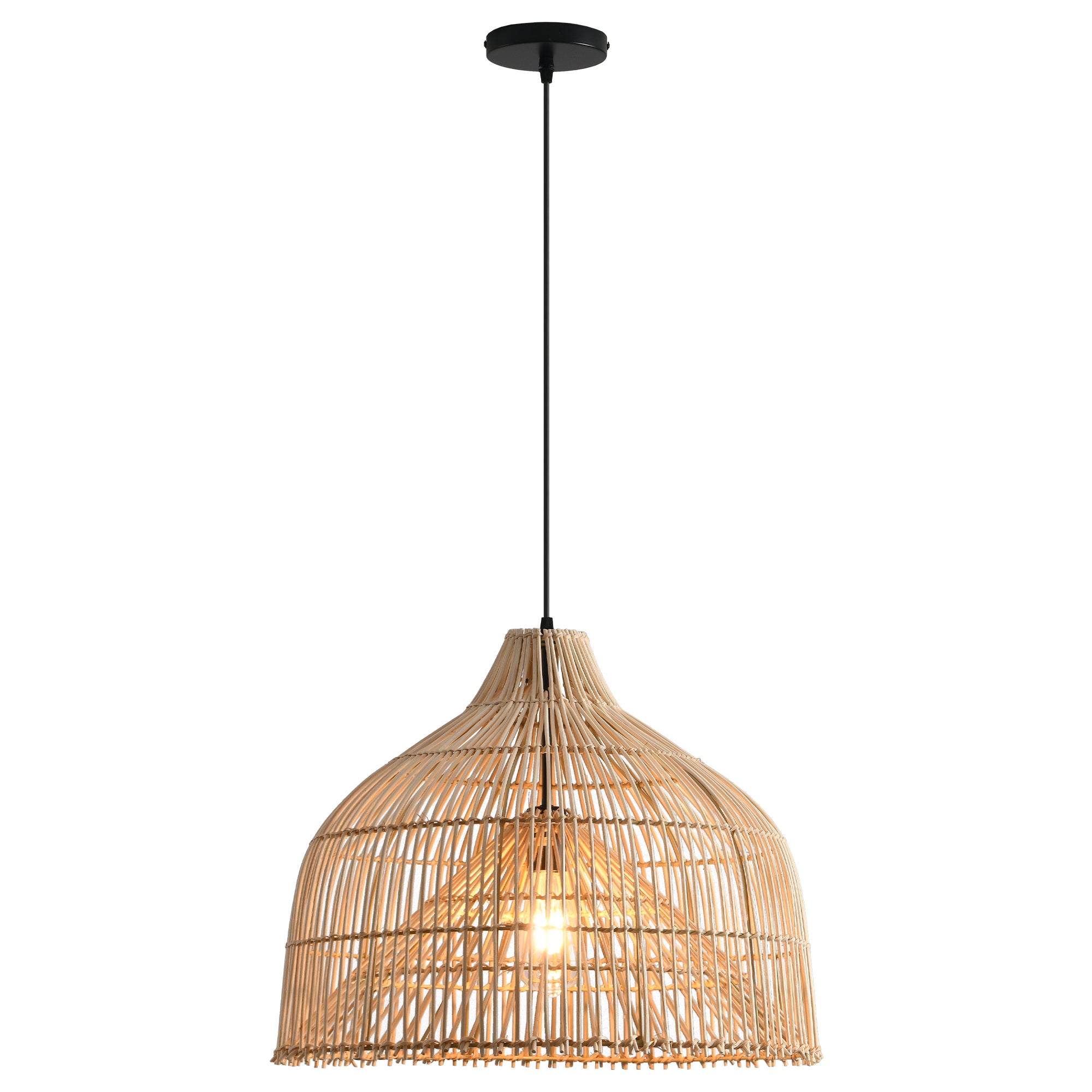 Lámpara colgante de ratán tejido minimalista moderno Ø50cm