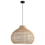 Lámpara colgante de ratán bohemio Ø60 cm