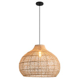 Lámpara colgante de ratán bohemio Ø60 cm