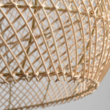 Lámpara colgante de ratán bohemio Ø60 cm