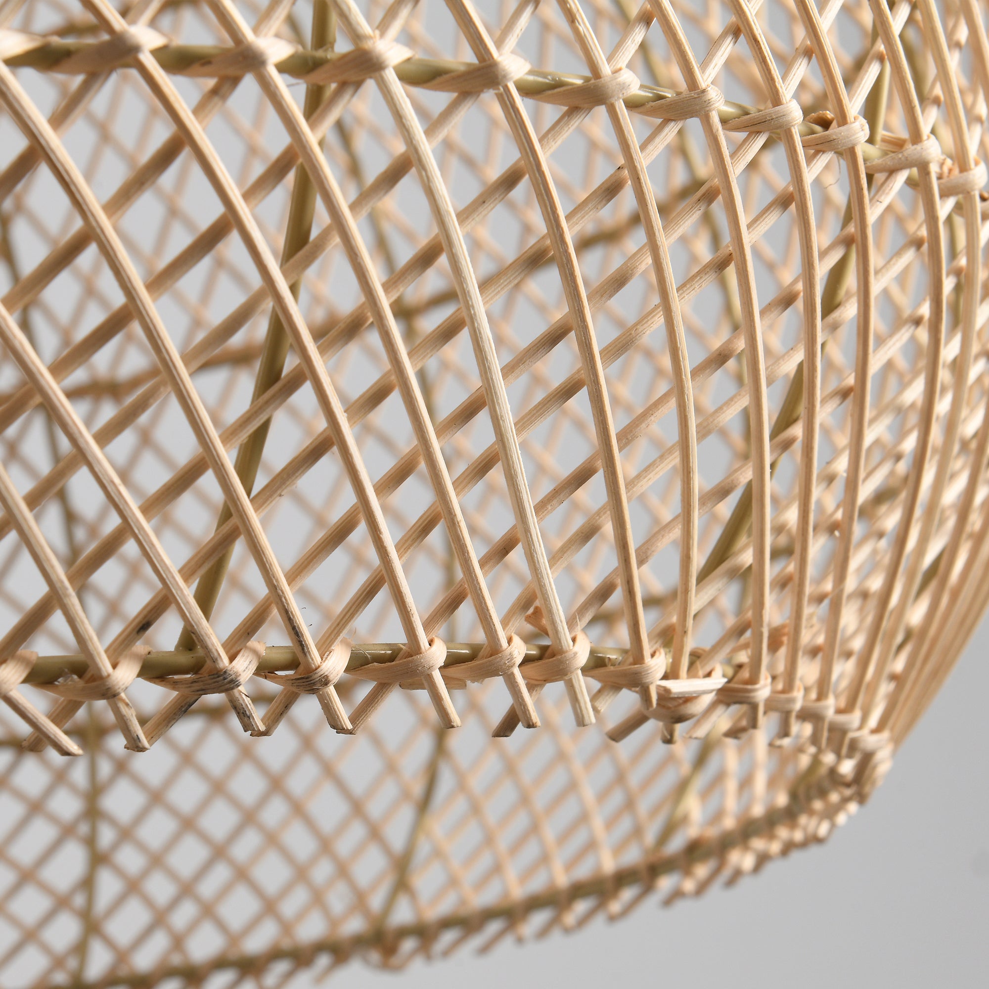 Lámpara colgante de ratán bohemio Ø60 cm