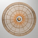 Lámpara colgante de ratán bohemio Ø60 cm