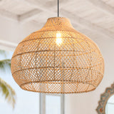 Lámpara colgante de ratán bohemio Ø60 cm