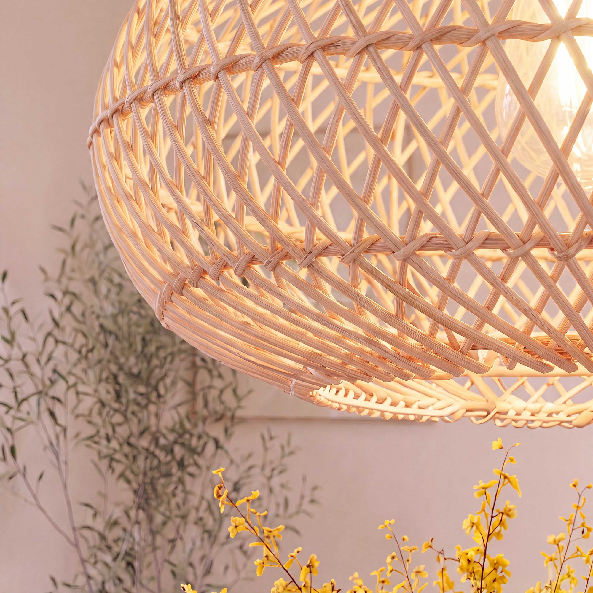 Coastal Rattan Pendant Light Ø48cm