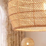 Earthy Minimalist Weave Rattan Pendant Light Ø40cm