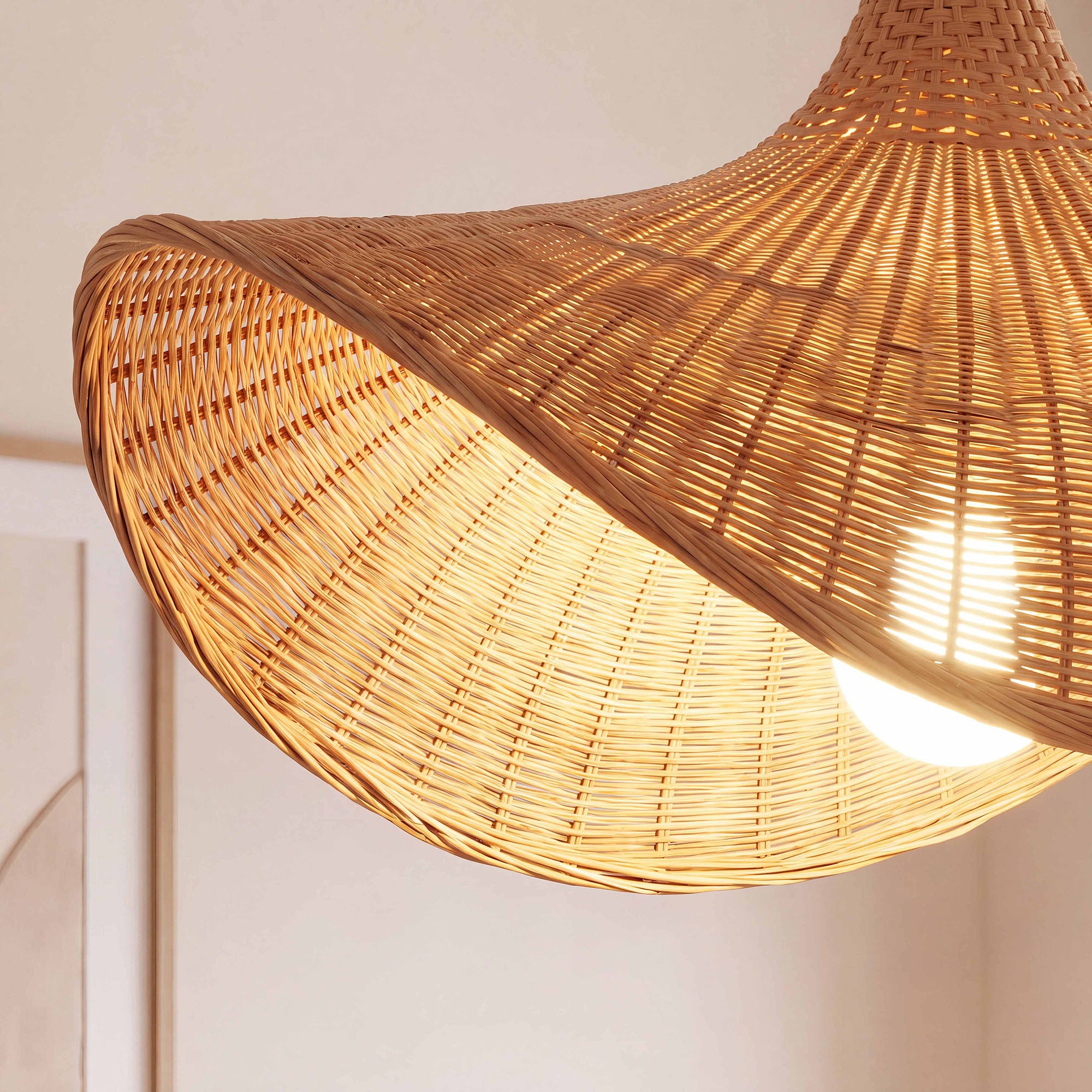 Wabi-Sabi Organic Bamboo Pendant Light Ø52cm
